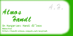 almos handl business card